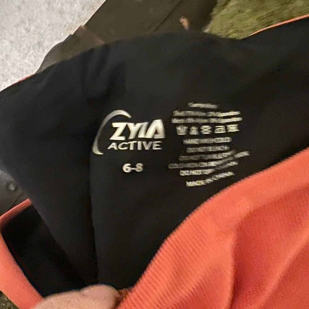 Zyia Burnt Orange Premium Leggings 6-8 Gym Workout Running Athleisure Fitness - Picture 3 of 4